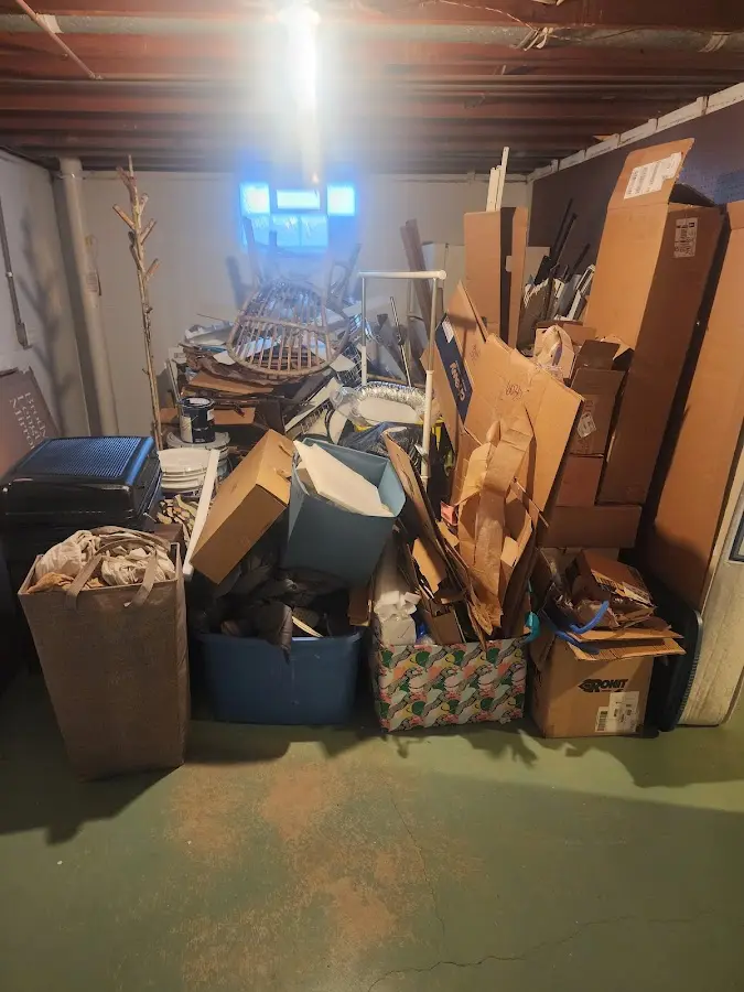 Roll-off dumpster container at job site for Yard Waste Dumpster Rental in Prosper